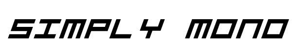 Simply Mono font preview